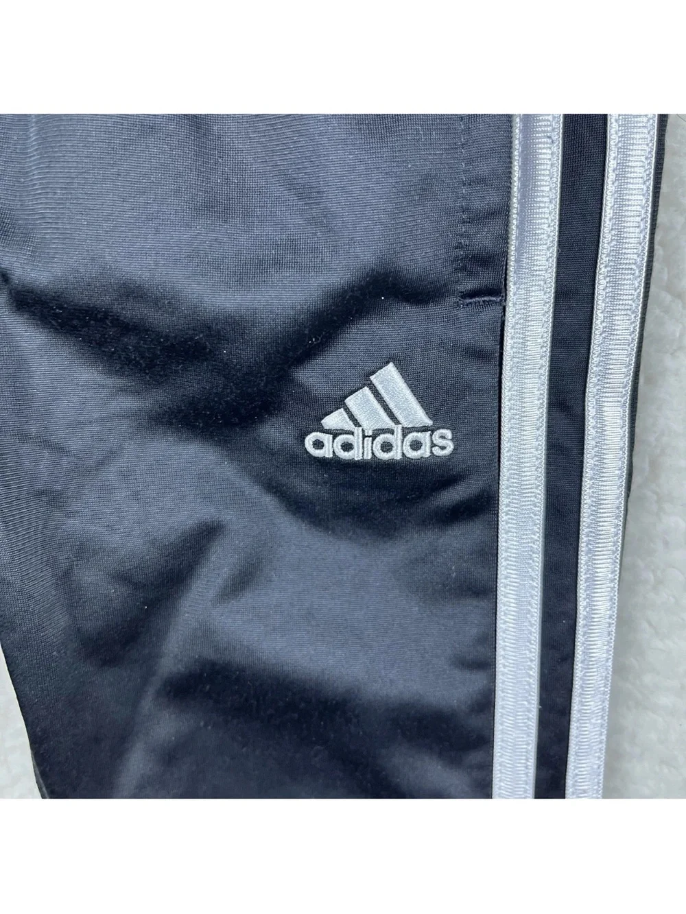 Adidas Boys 2T Track 2 Piece Suit Jacket Sweatpants Blue Black White Polyester